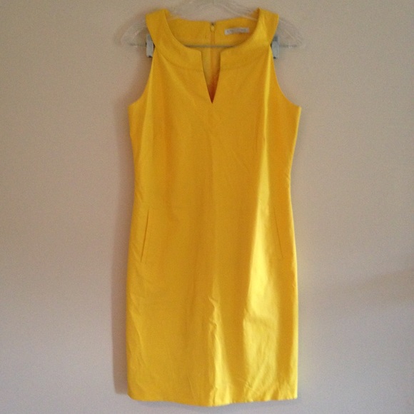 Banana Republic Dresses Banana Republic Yellow Sleeveless Shift